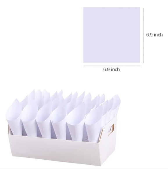 30 Packs Wedding Dried Flower Petal Confetti with 1 White Cone Box - Picture 5 of 8